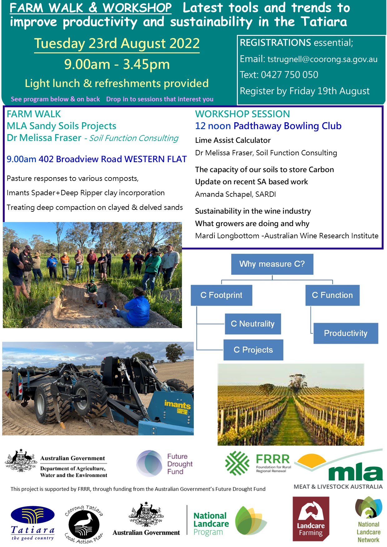 Western Flat Farm Walk & Padthaway Workshop 23.08.2022