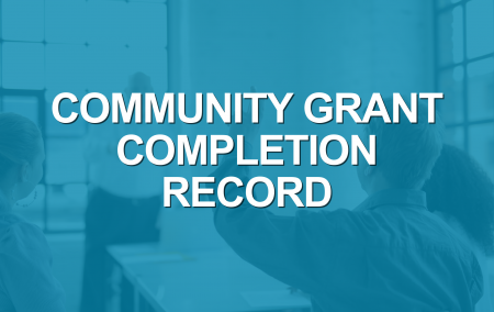 Website thumbnail - Community Grant Completion Record