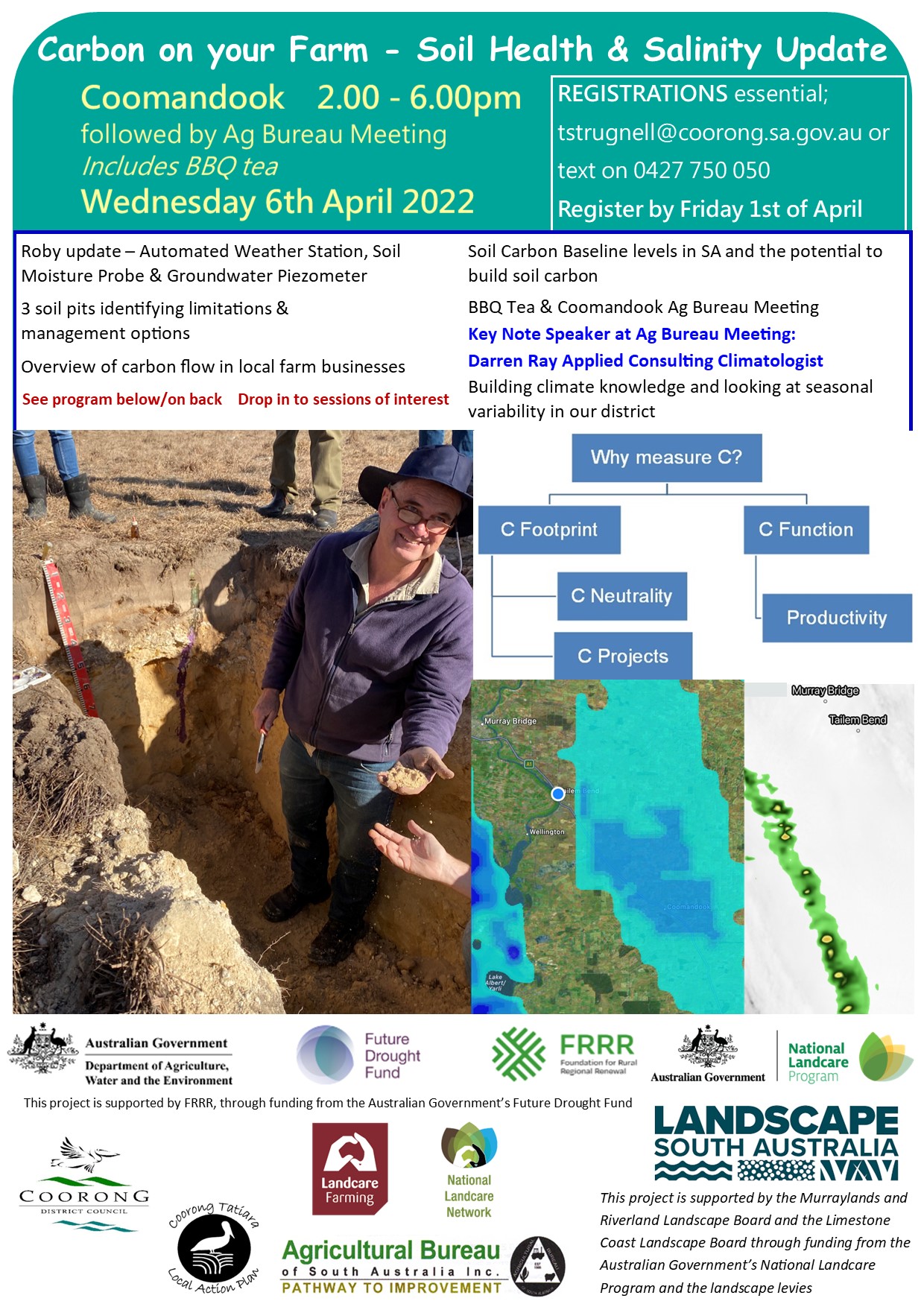 FINAL 04.03 Flyer Carbon on your Farm - Soil Health & Salinity Update 6th April 2022