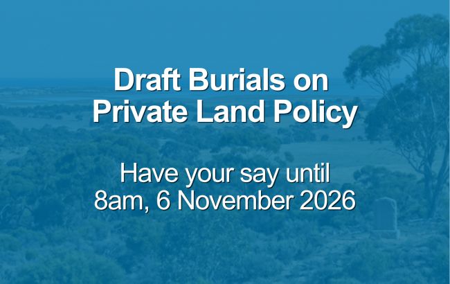 Website thumbnail - Draft Burials on Private  Land Policy 2026