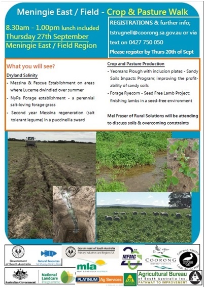 18 Meningie East Field Crop and Pasture Walk 2018