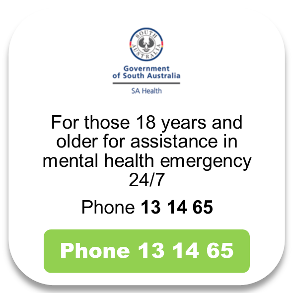 SA Health mental health triage 24-7 hotline