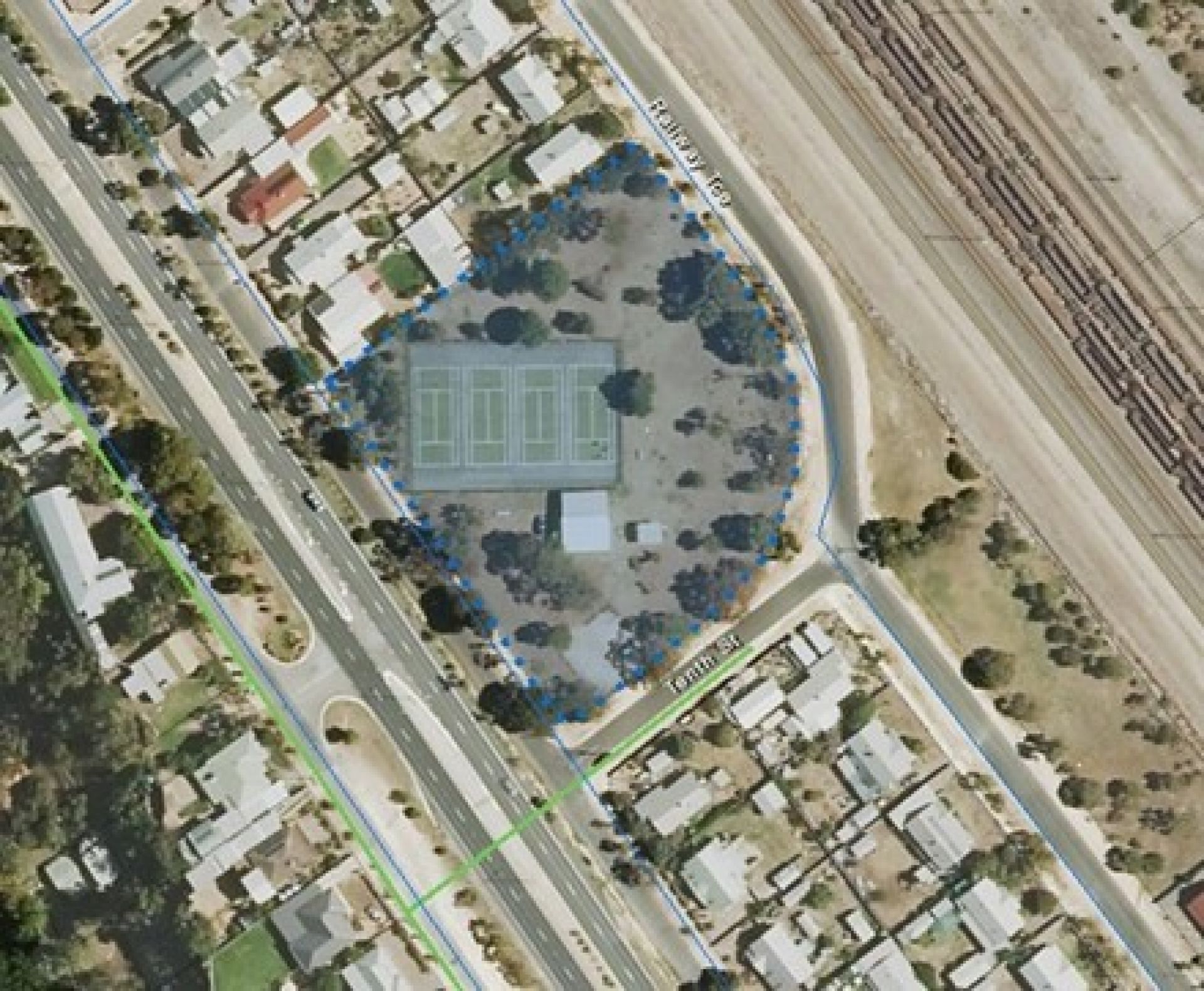 Tenth St - Aerial View of site