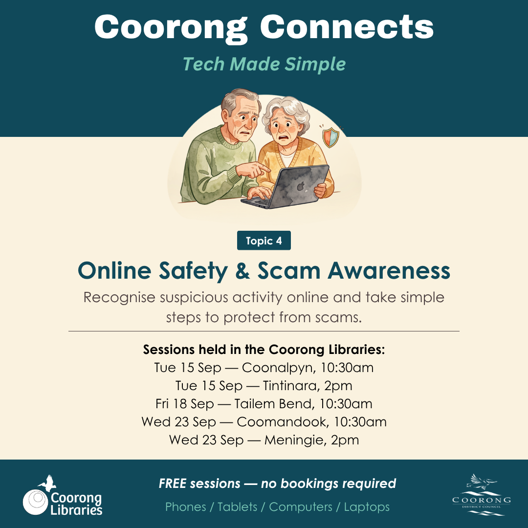 Instagram tile - Topic 4 - Online Safety & Scam Awareness