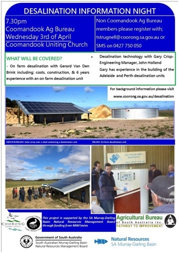 Desalination Information Night Flyer 5 Desalination Information Night Flyer 5