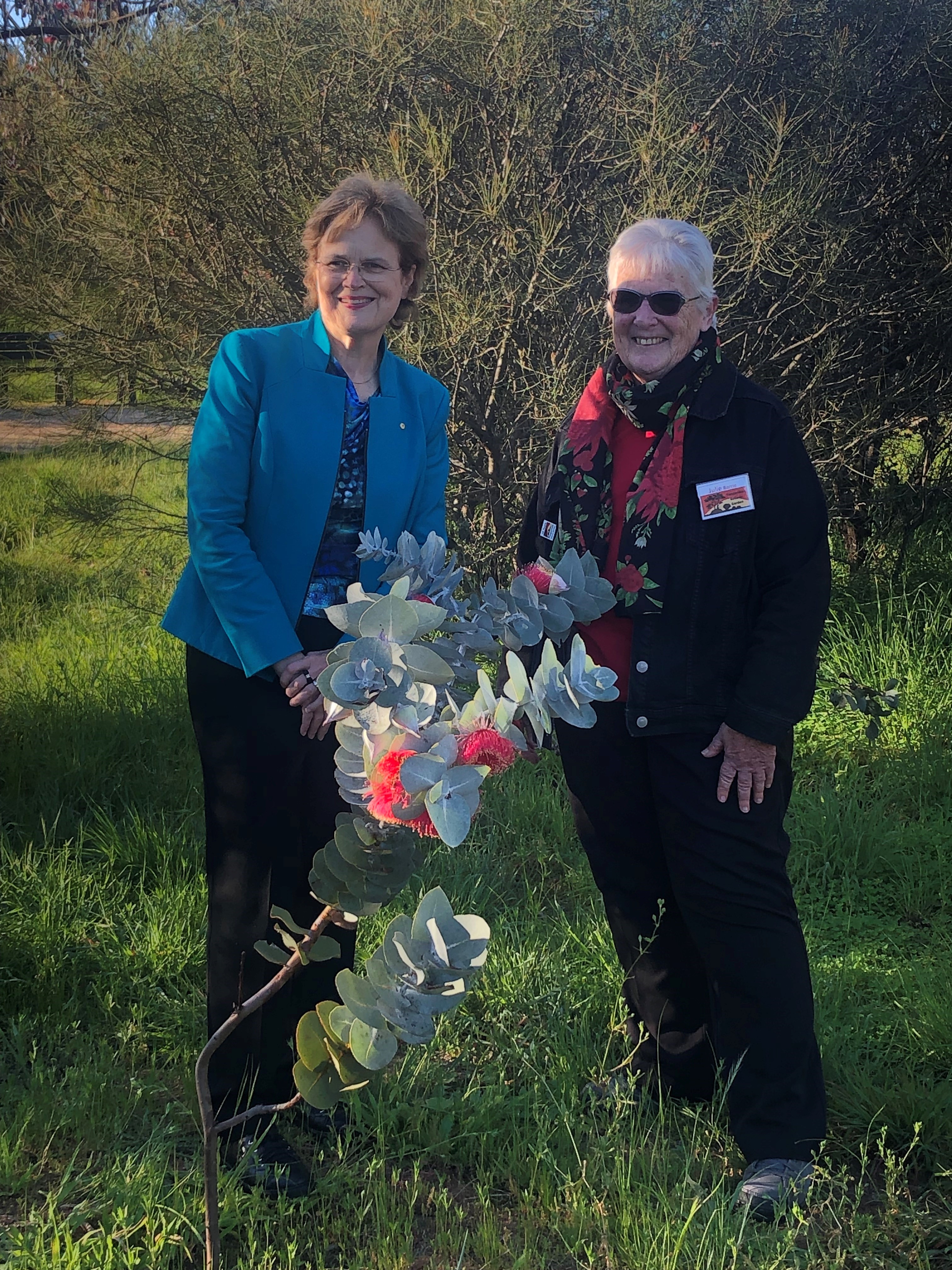 Site visit with SA Governor to Pangarinda Botanic Garden, 15 August 2023 (Her Excellency & Julie Barrie)