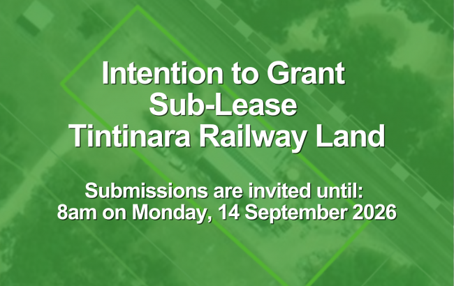 Website thumbnail - Intention to Grant Lease  Tintinara Railway land - Tinty Mens Shed