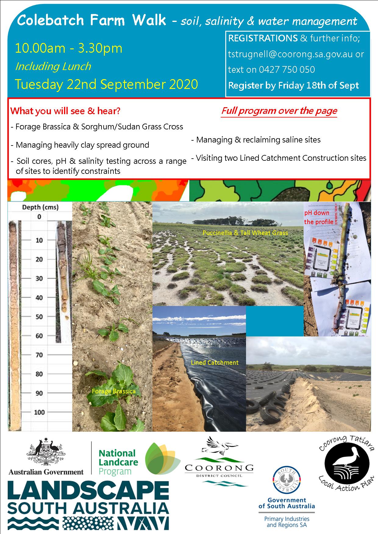 Flyer Colebatch Farm Walk Tues 22nd September 2020 Flyer Colebatch Farm Walk Tues 22nd September 2020