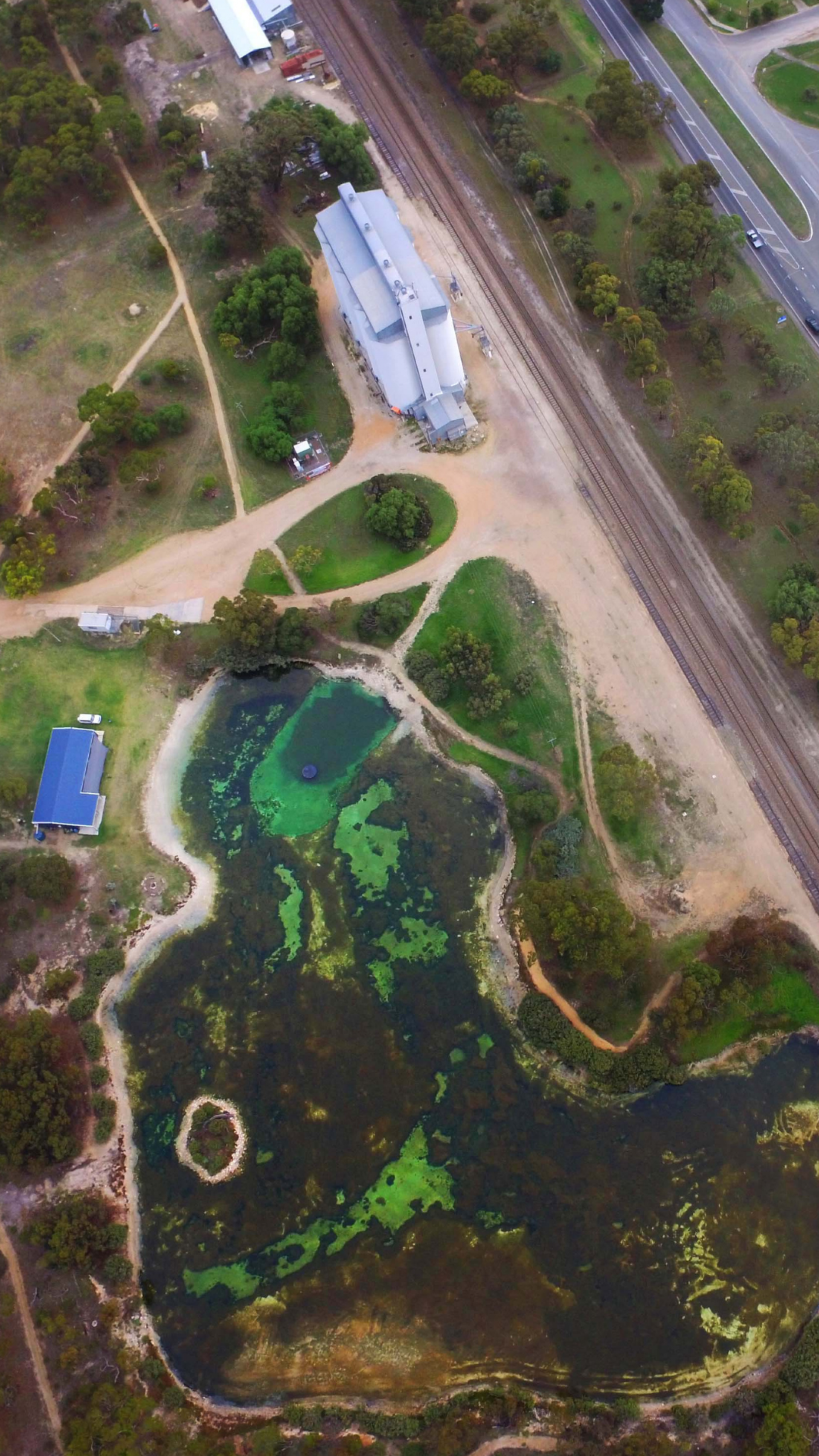 Lake Indawarra drone overview image