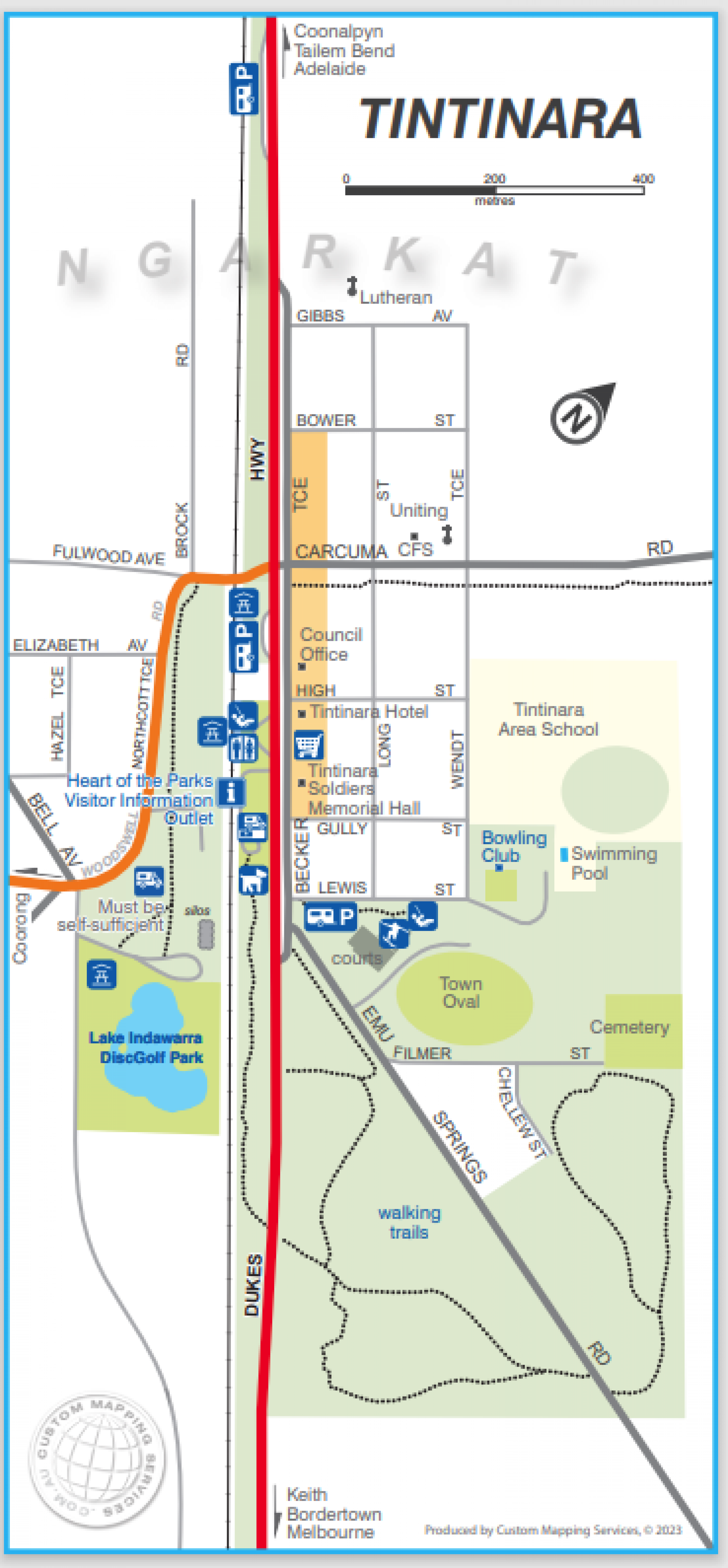 Tintinara map