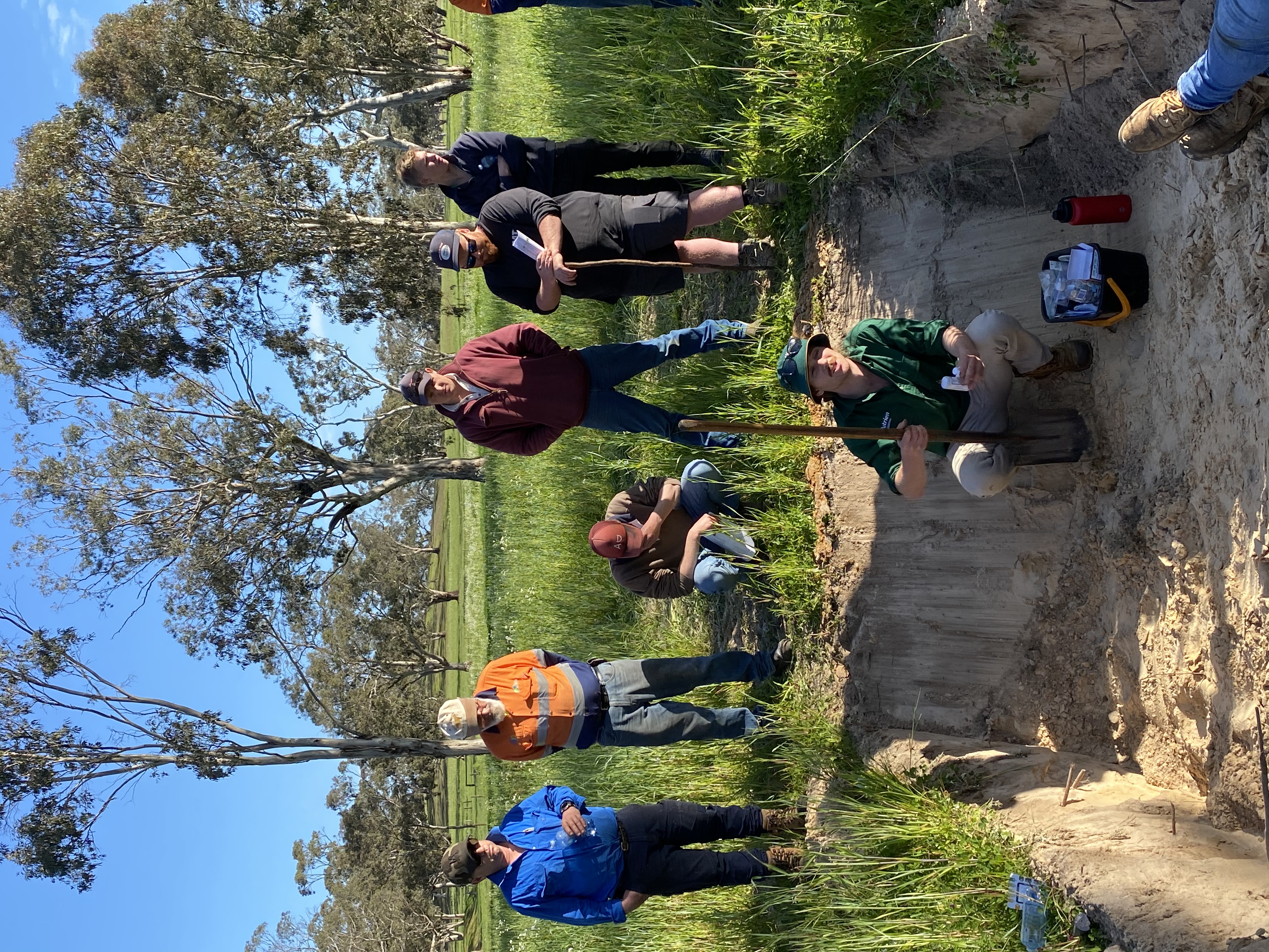 Hamish Verco discussing soil amendments Hamish Verco discussing soil amendments